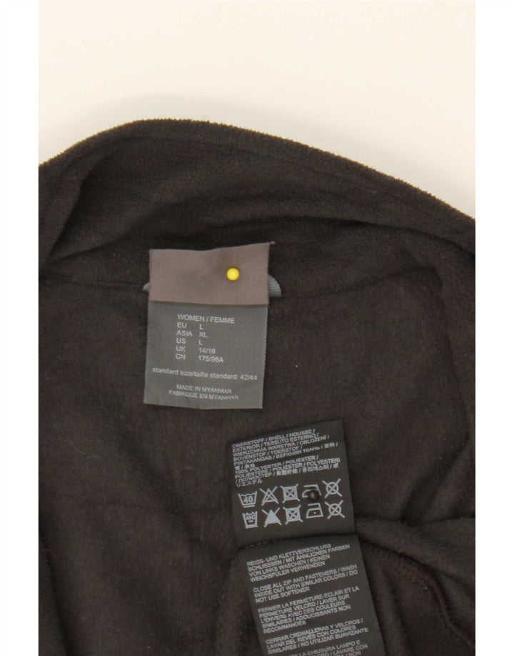Jack Wolfskin Veste Polaire Femme UK 14/16 Large Noir Polyester