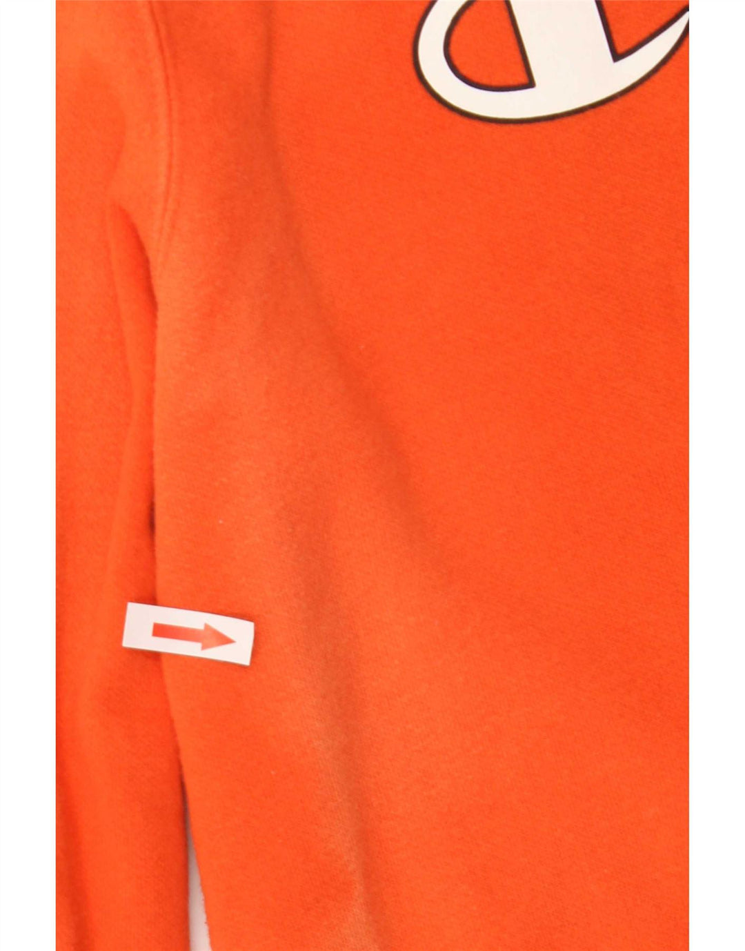 Champion Pull à Capuche Graphique Homme Orange Moyen