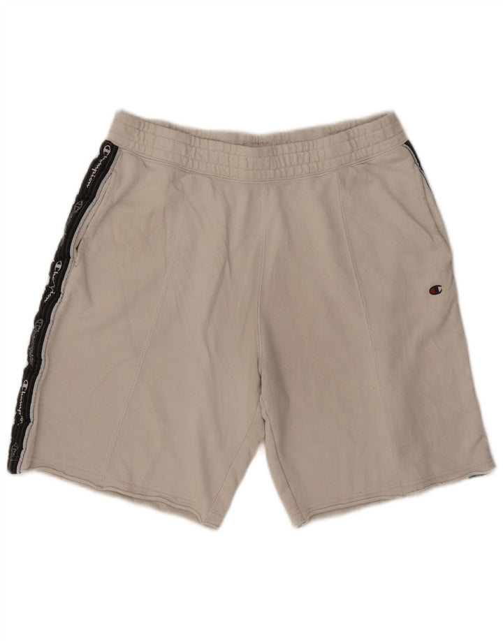 Champion Short de Sport Graphique Homme Large Blanc Colorblock