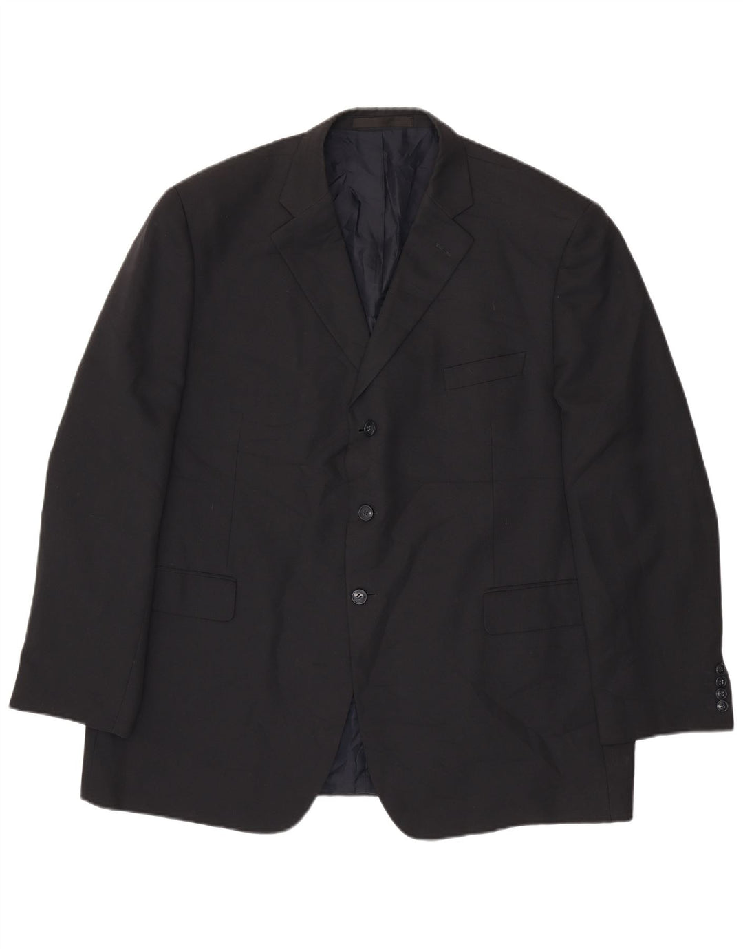Marks & Spencer Veste blazer à 3 boutons pour homme UK 48 2XL Bleu marine Polyester