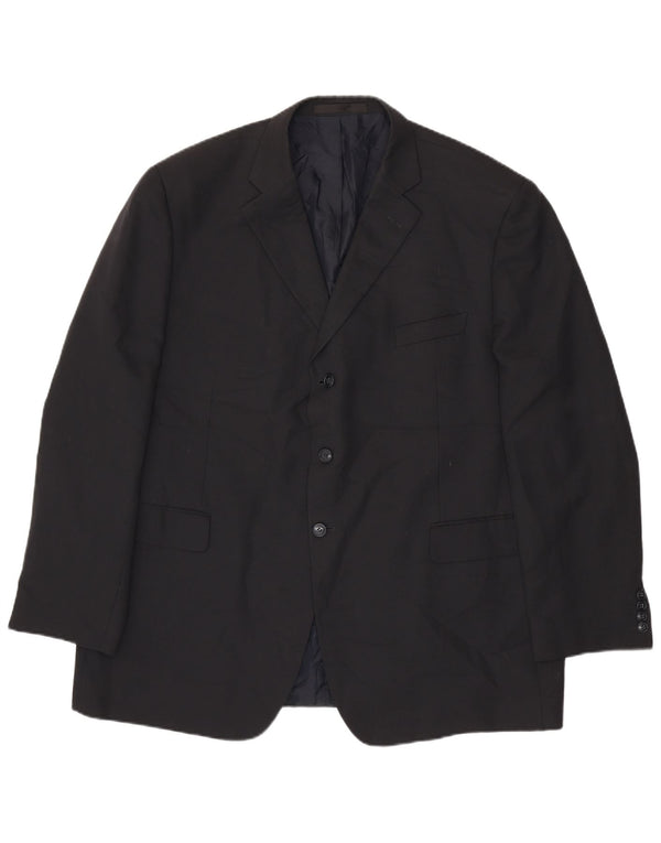 Marks & Spencer Veste blazer à 3 boutons pour homme UK 48 2XL Bleu marine Polyester