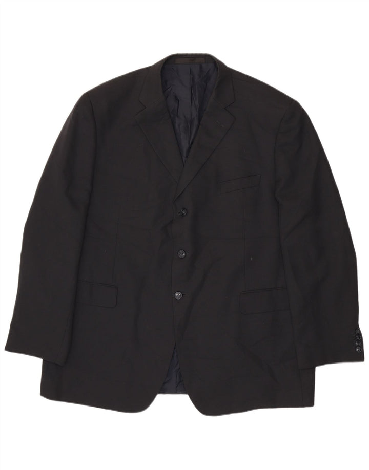 Marks & Spencer Veste blazer à 3 boutons pour homme UK 48 2XL Bleu marine Polyester