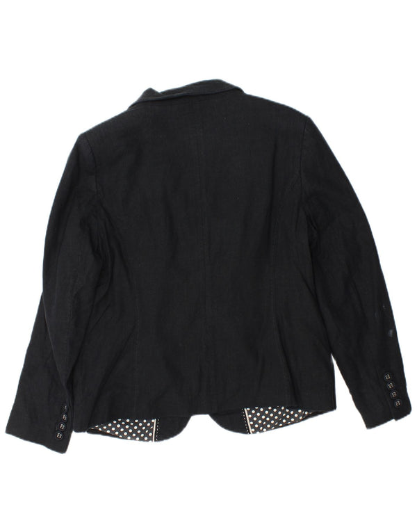 Marks & Spencer Veste blazer à 3 boutons pour femme UK 16 Grand lin gris