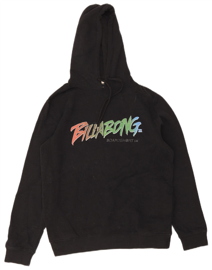 Billabong Pull à capuche graphique pour homme en coton noir moyen