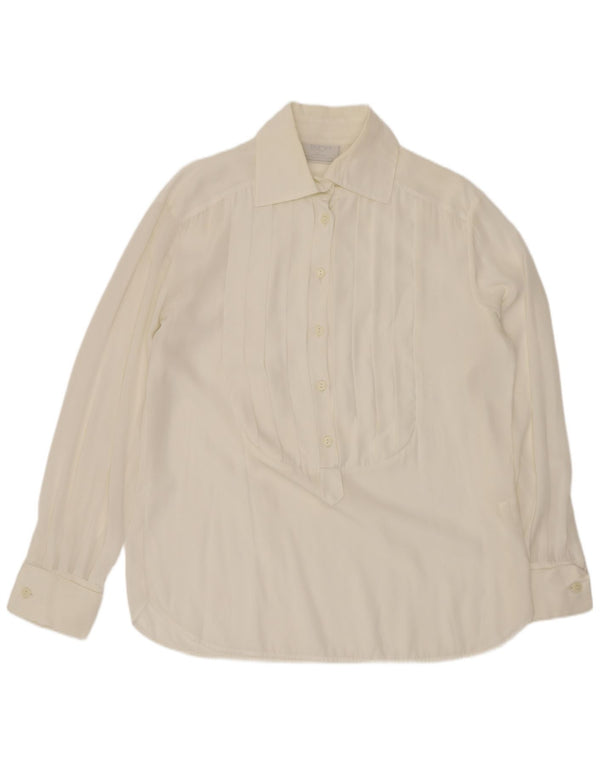 ENJOY Chemise pull coupe ample pour femme UK 14 Polyester blanc moyen
