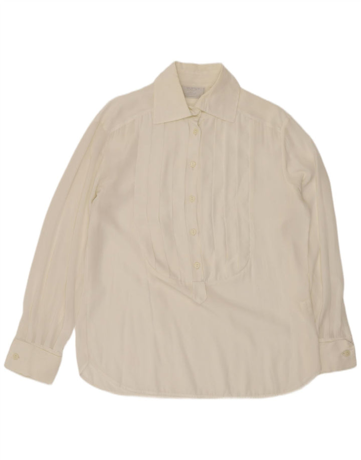ENJOY Chemise pull coupe ample pour femme UK 14 Polyester blanc moyen