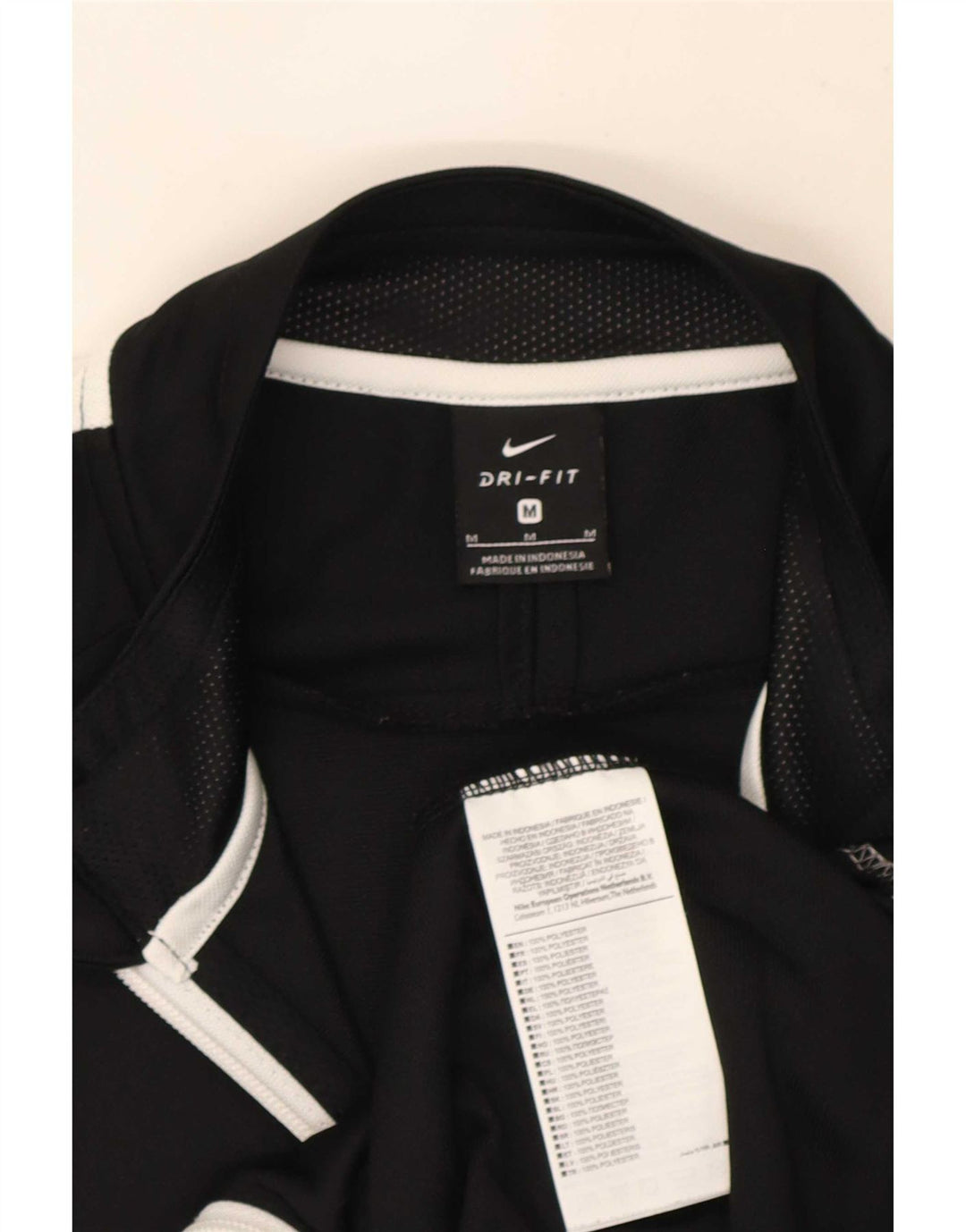 Veste de survêtement Nike Dri Fit pour hommes, polyester color block noir moyen