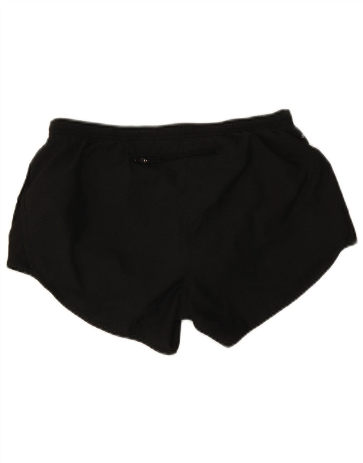NIKE Short de sport Dri Fit pour femme UK 14 Chevron noir moyen