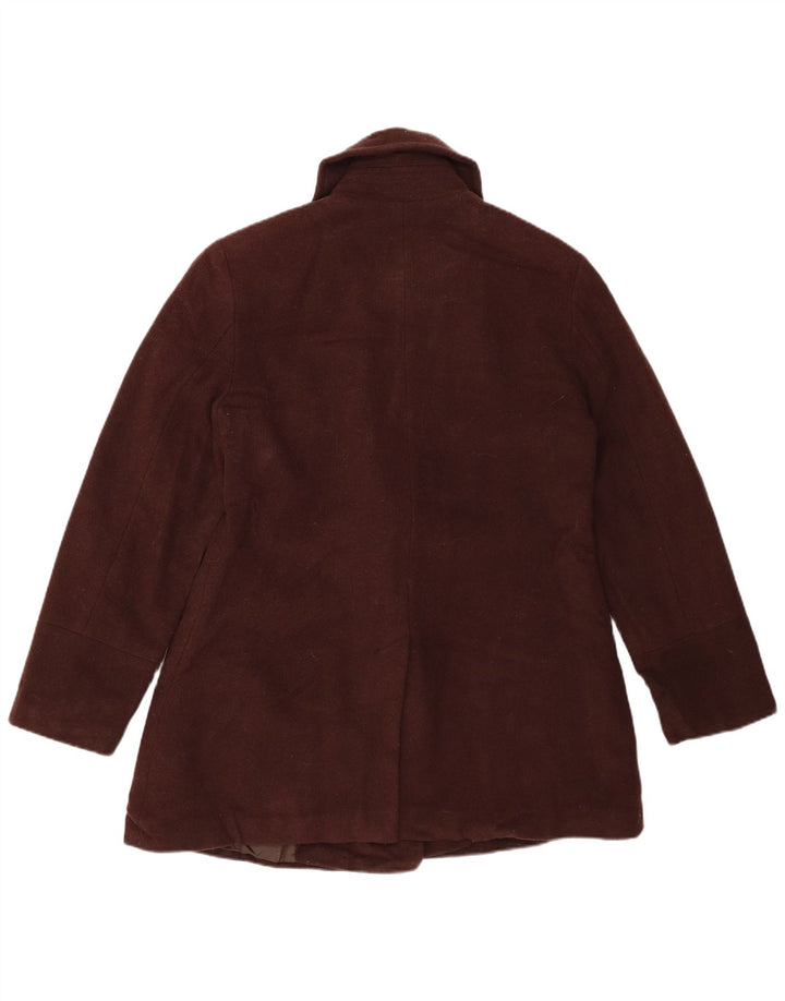 LONDON FOG Caban Femme UK 14 Laine Marron Moyen