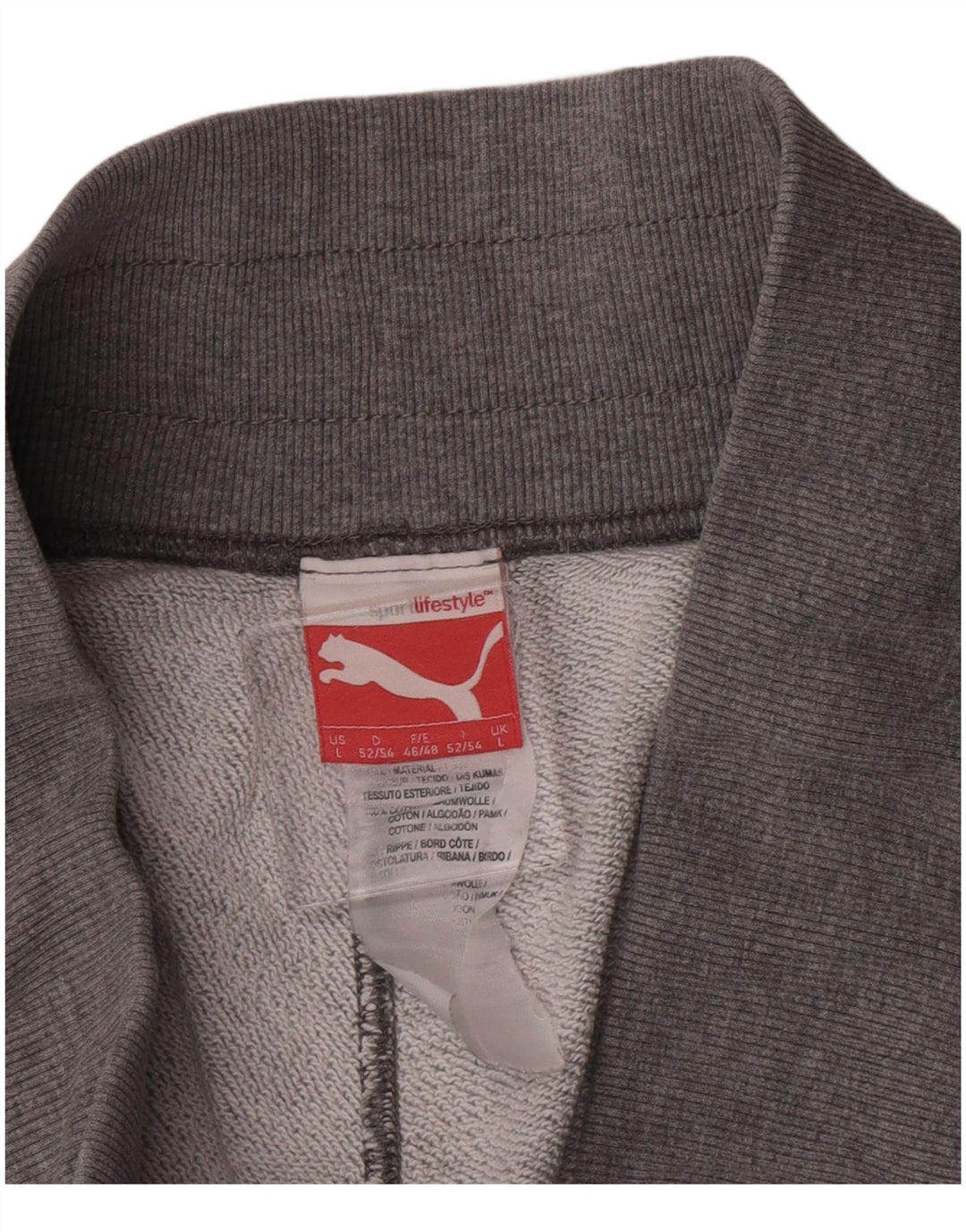 Puma Short Graphic Sport Homme Gris Large Coton