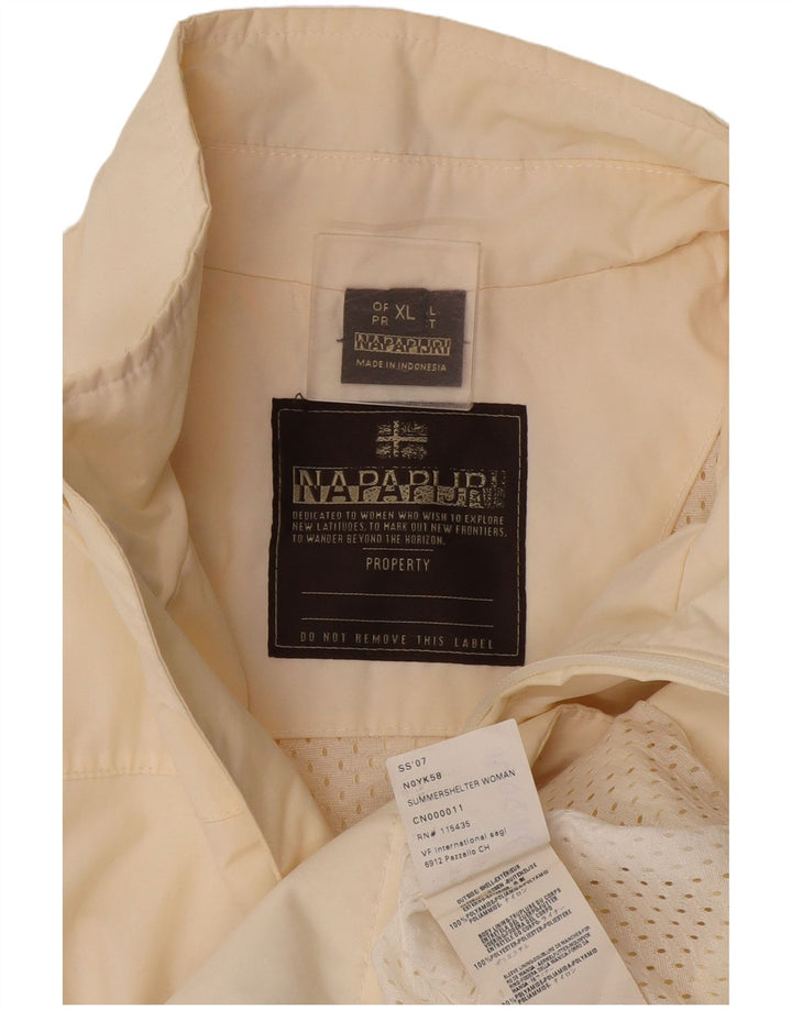 Napapijri Veste de Pluie Femme UK 18 XL Off White Polyamide