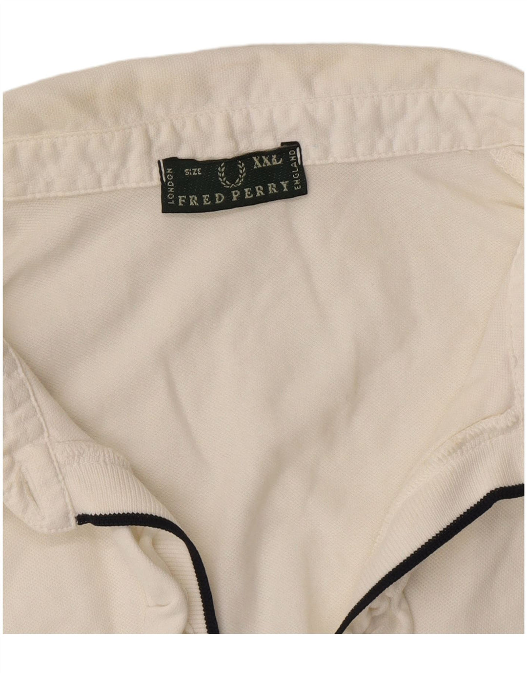 Fred Perry Polo à volants pour femme UK 20 2XL Blanc