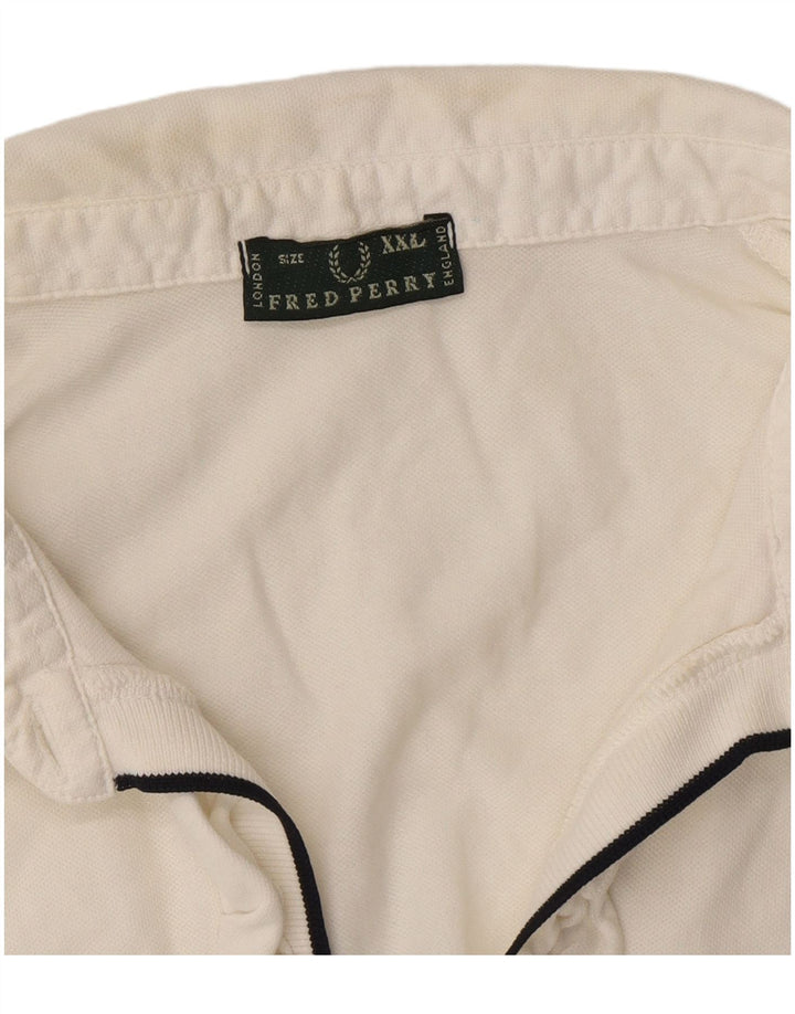 Fred Perry Polo à volants pour femme UK 20 2XL Blanc