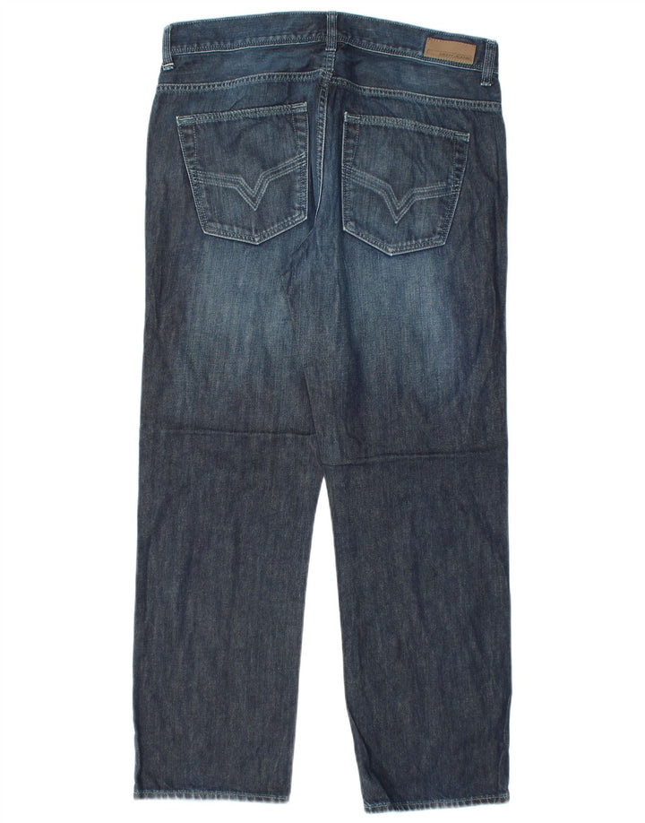 DKNY Jean droit homme W34 L30 bleu marine coton