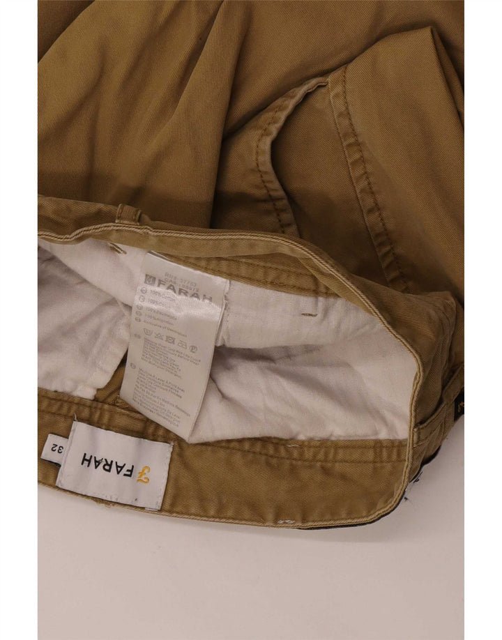 Farah Short Chino Homme Medium W32 Kaki Coton