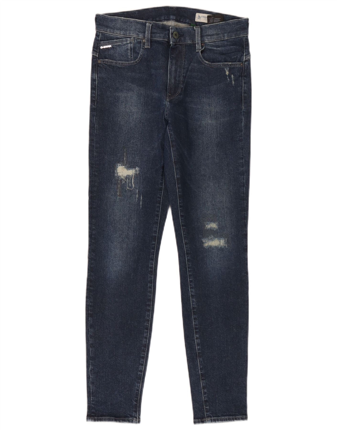 G-Star Jean slim effet vieilli W28 L30 en coton bleu pour femme
