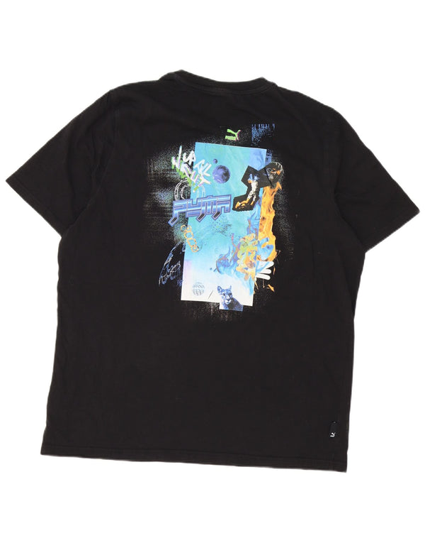 Puma T-Shirt Graphique Top XL Homme Noir Coton
