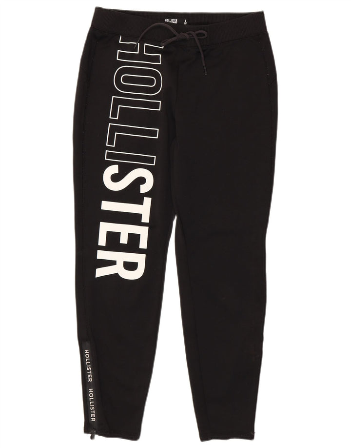 Hollister Pantalon de survêtement graphique pour homme Small Noir Polyester
