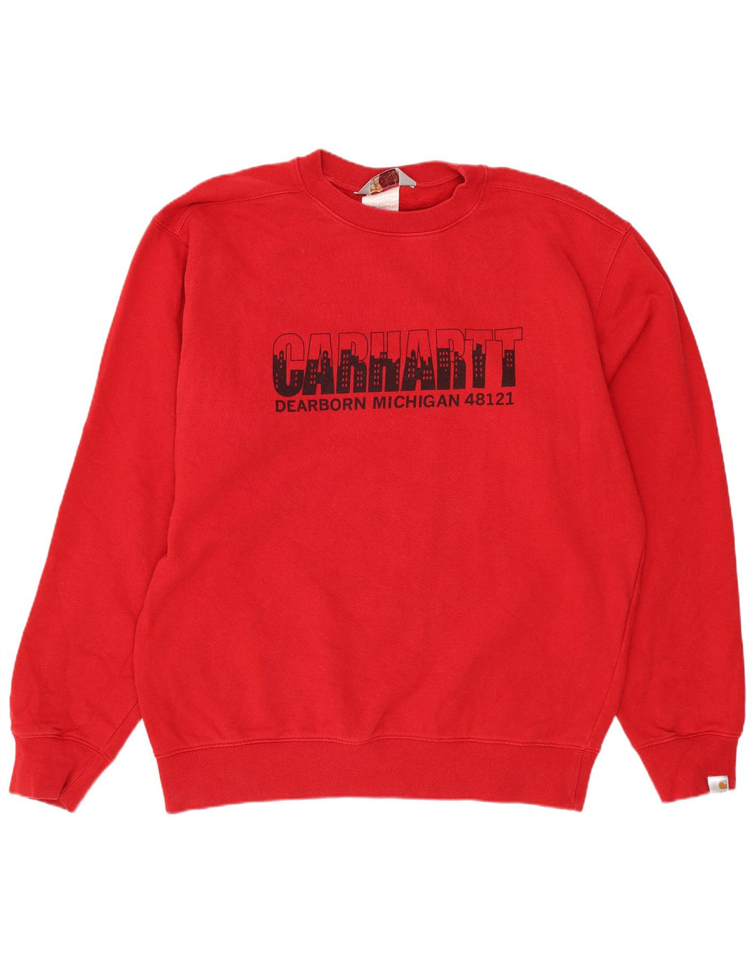CARHARTT Sweat-shirt graphique pour homme en coton rouge Taille L