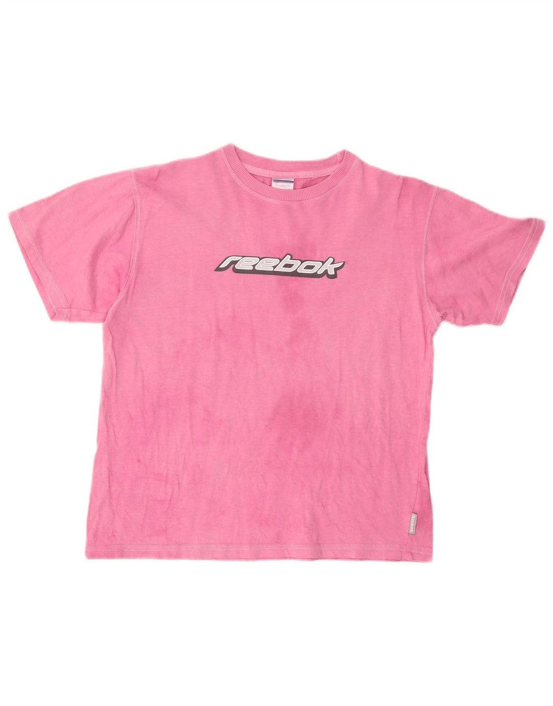 REEBOK T-Shirt Graphique Femme UK 18 XL Rose Coton