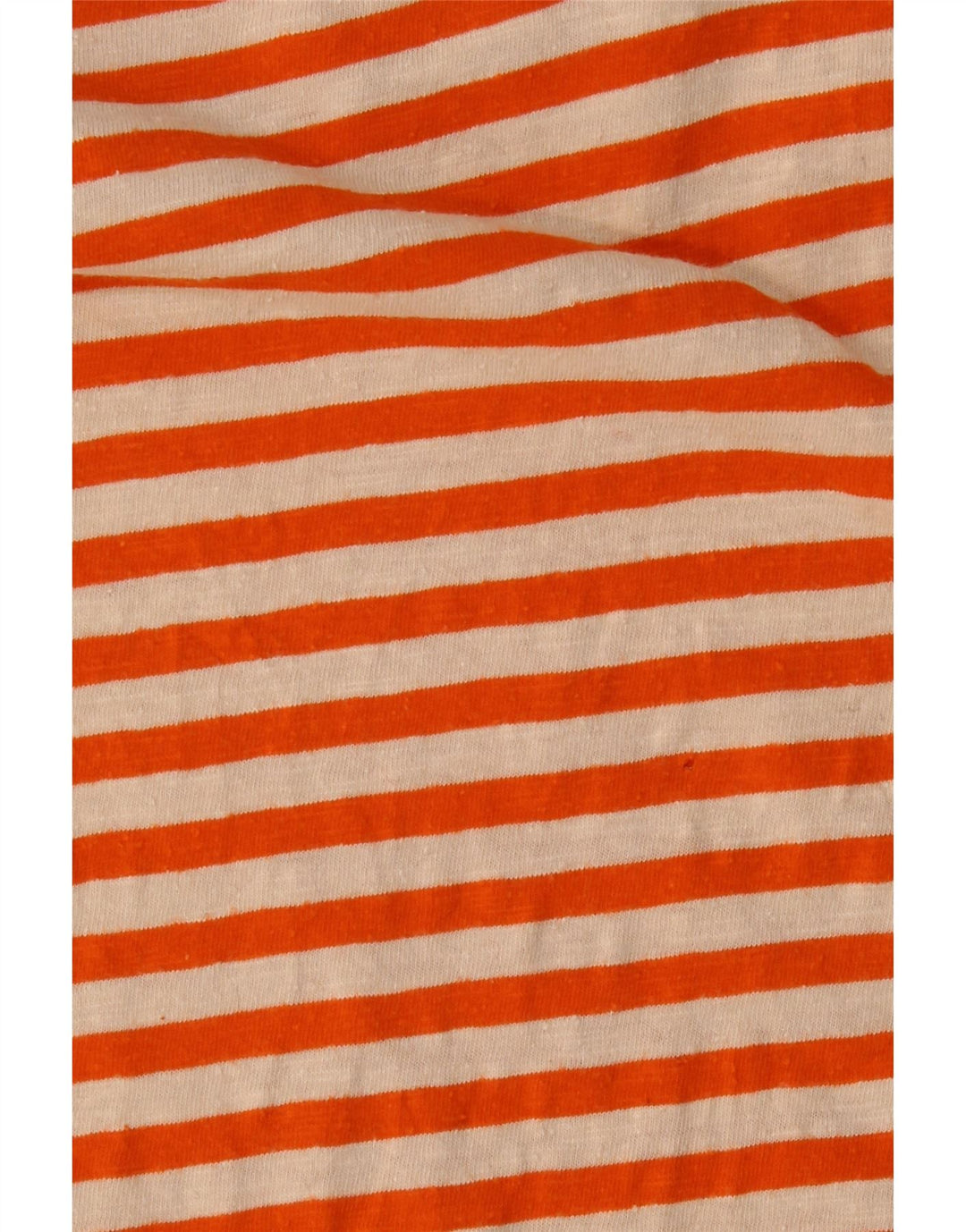 SCOTCH & SODA T-Shirt Femme UK 14 Grand Coton Rayé Orange