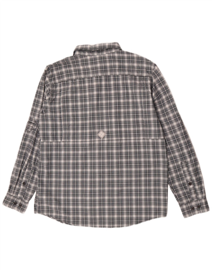 Columbia Chemise Homme Large Gris Check Nylon