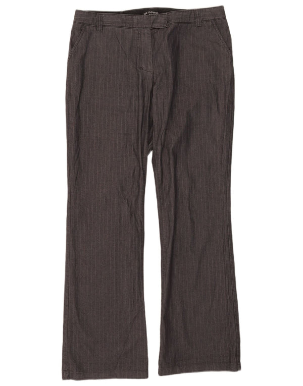 Marks & Spencer Pantalon chino autographe pour femme W31 L30 Gris à fines rayures