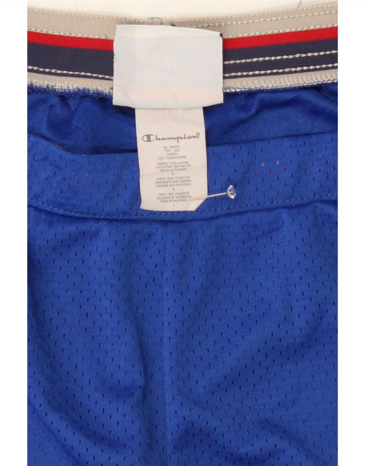 Champion Short de Sport Homme Grand Bleu Polyester