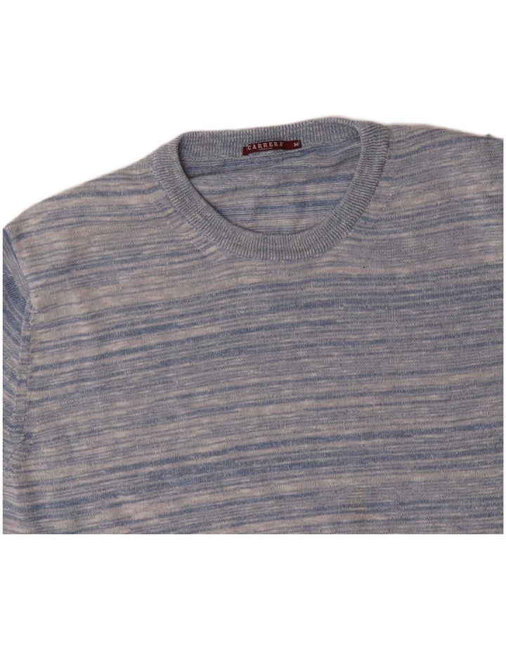 CARRERA Pull Col Rond Homme Bleu Moyen Rayé Coton