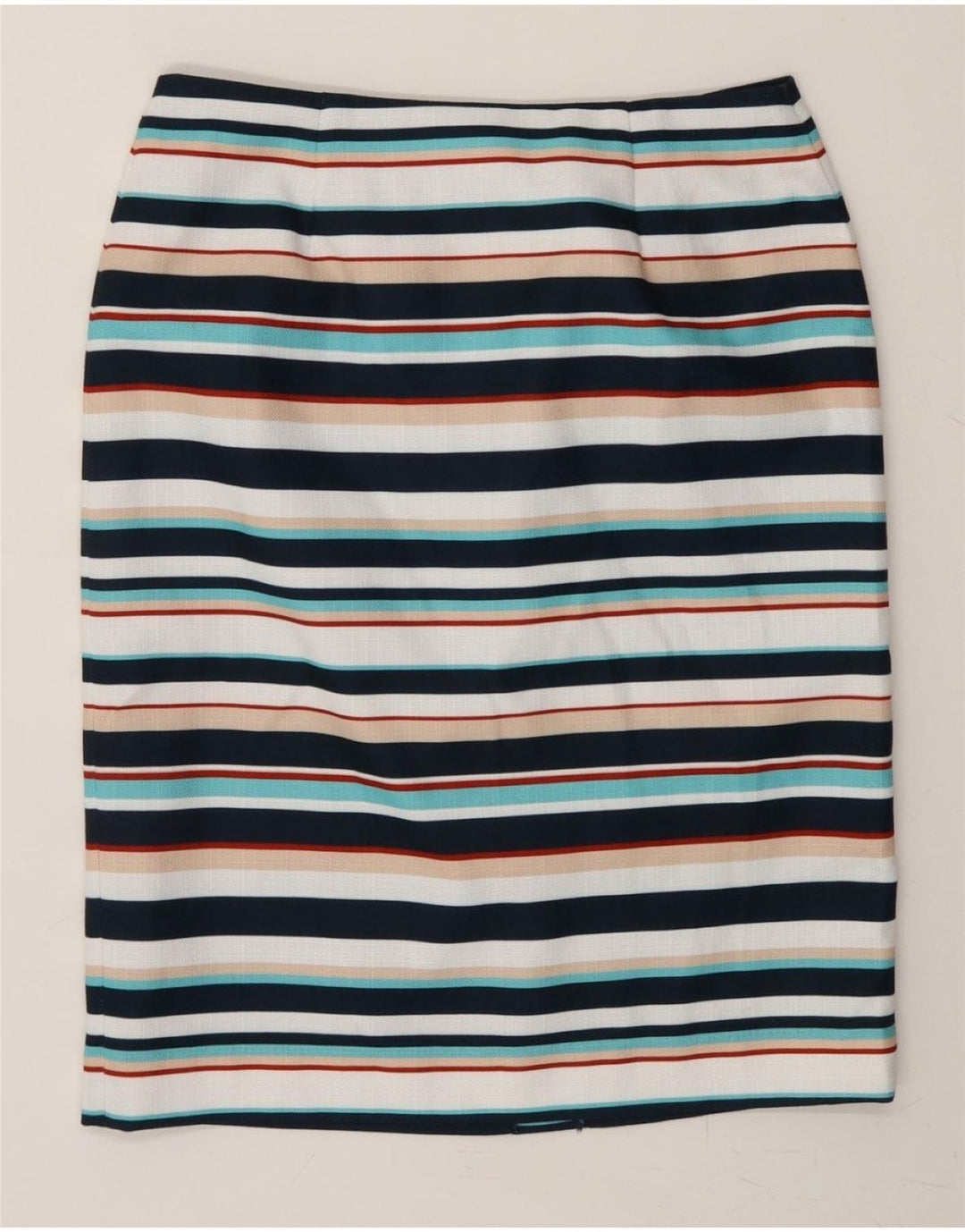 EASTEX Womens Pencil Skirt UK 12 Medium W30  Multicoloured Striped Vintage Eastex and Second-Hand Eastex from Messina Hembry 