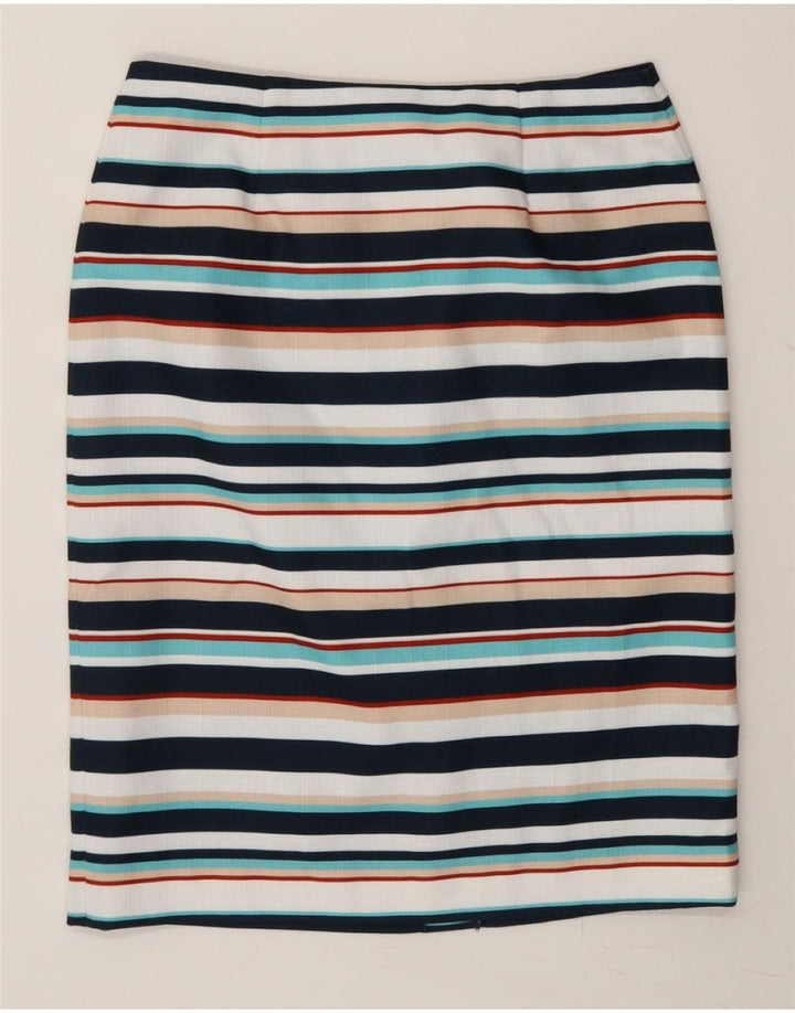 EASTEX Womens Pencil Skirt UK 12 Medium W30  Multicoloured Striped Vintage Eastex and Second-Hand Eastex from Messina Hembry 