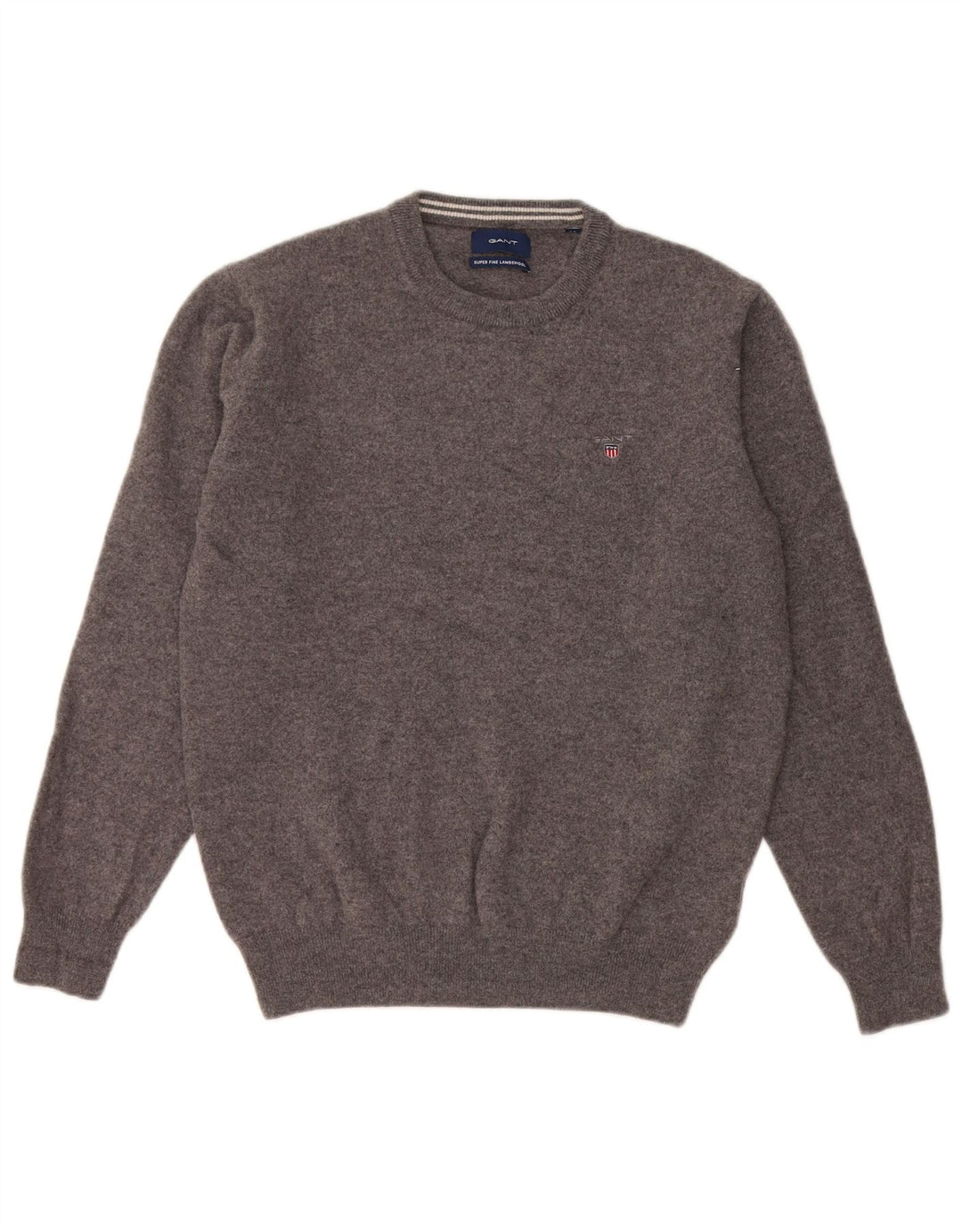 Gant Pull ras du cou pour femme UK 14 Laine gris moyen
