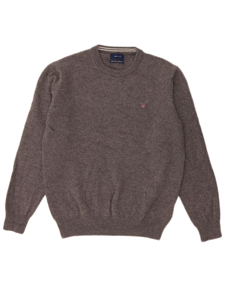 Gant Pull ras du cou pour femme UK 14 Laine gris moyen