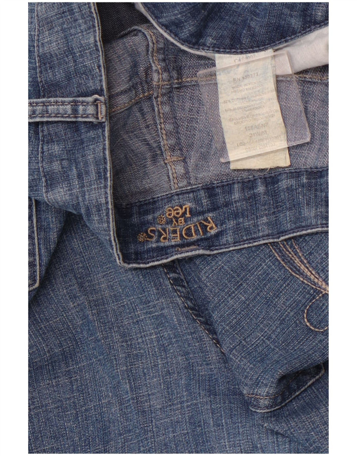 LEE Short en jean Riders pour femme US 24 4XL W44 Bleu Coton