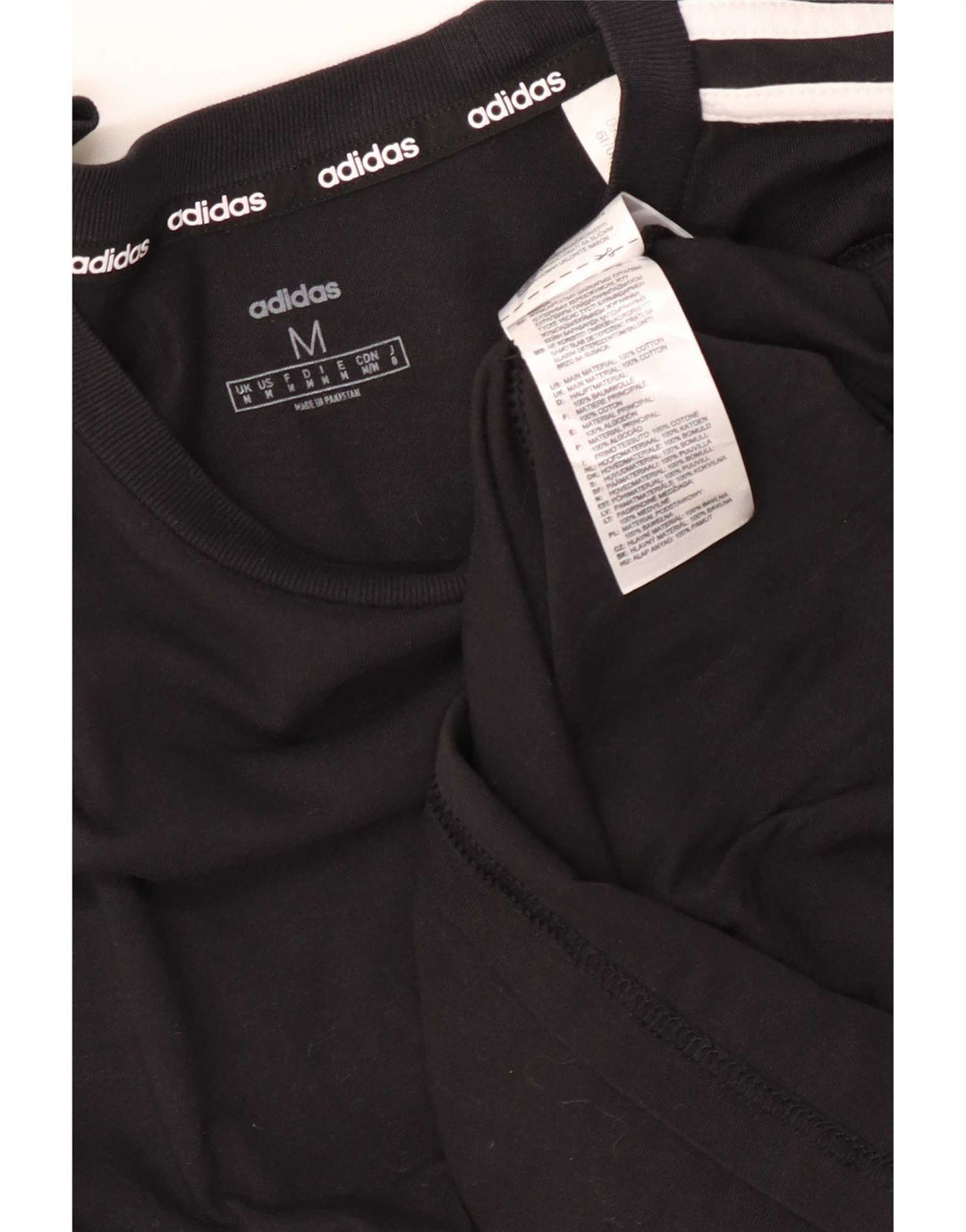 Adidas Haut à manches longues pour homme en coton noir moyen