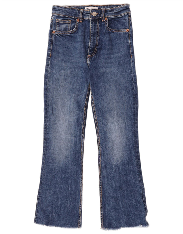 Zara Jean Bootcut Femme EU 34 2XS W24 L25 Bleu