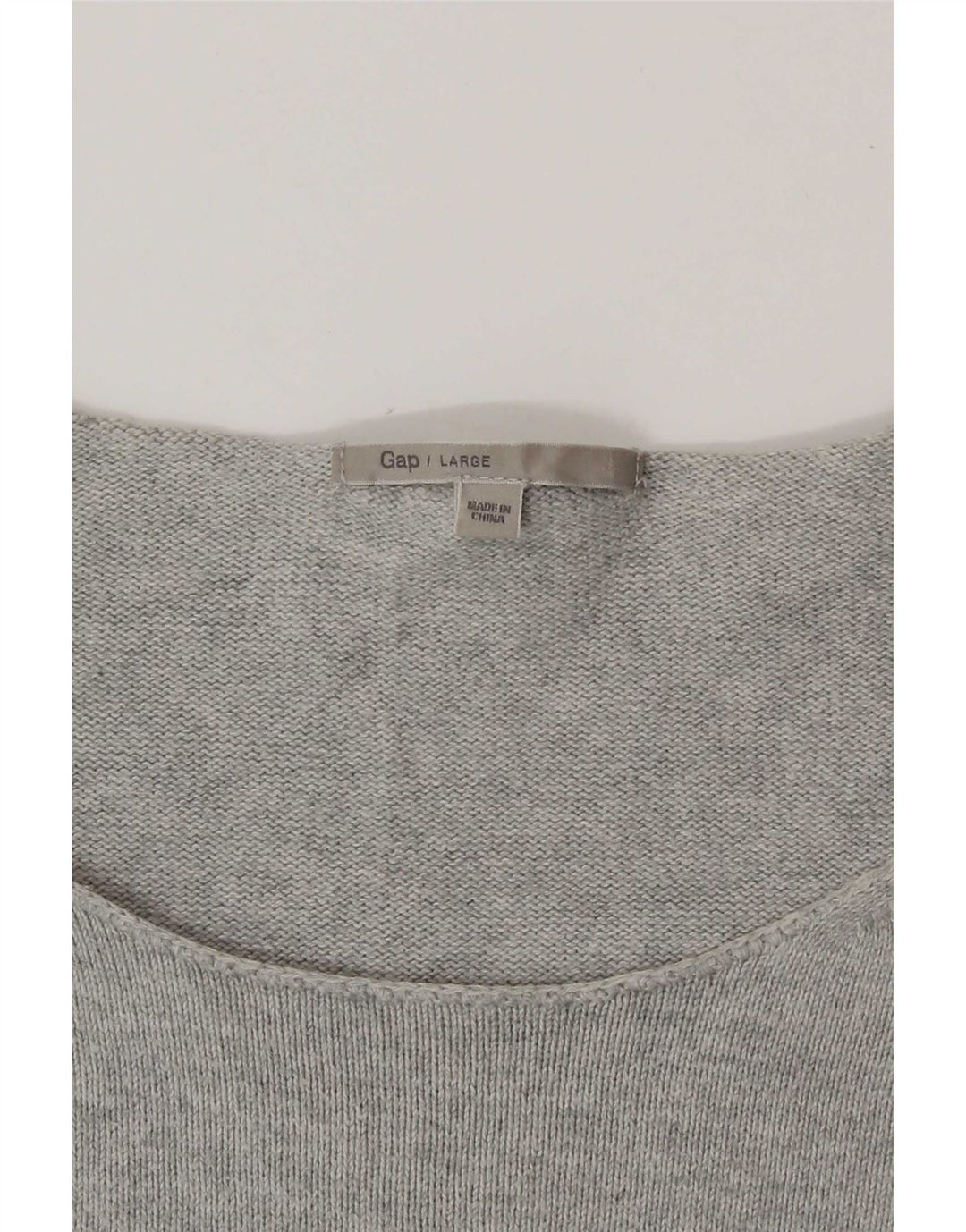 Gap Haut Graphique Femme Manches 3/4 UK 16 Large Gris