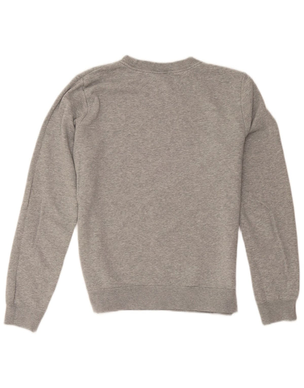 Nike Sweat-shirt surdimensionné graphique pour femme UK 10 Petit coton gris