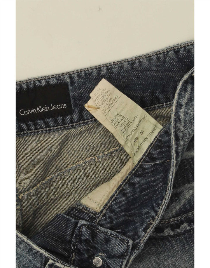 Calvin Klein Short en Jean W30 Femme Bleu Moyen en Coton