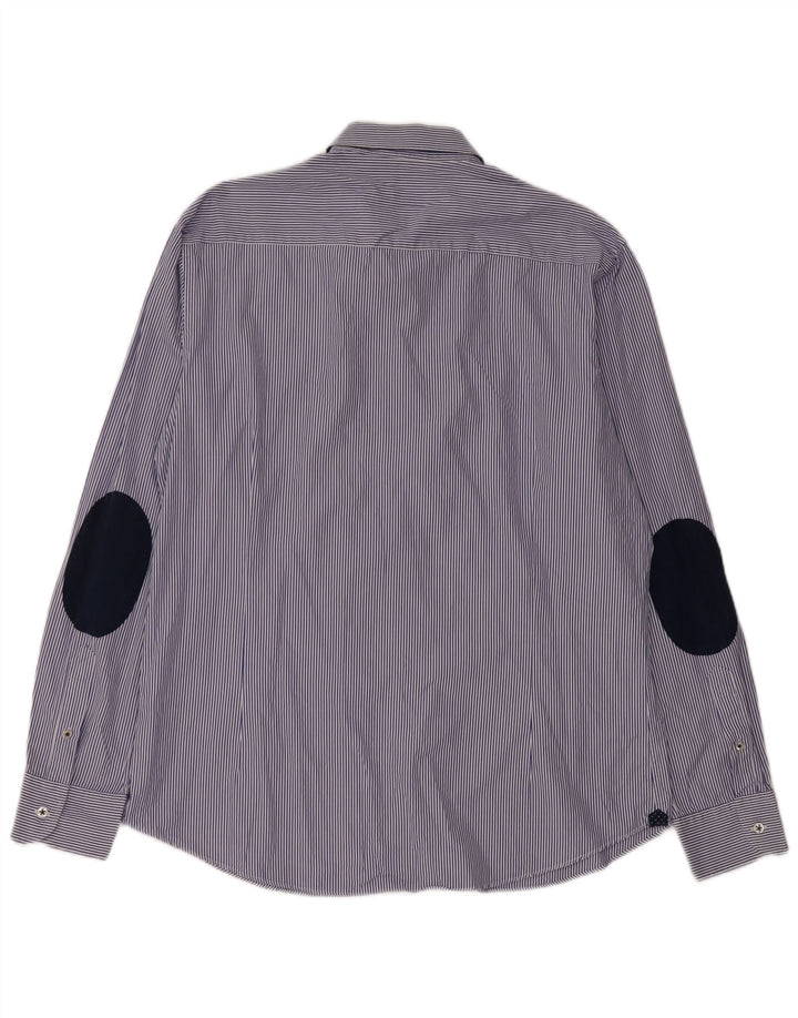 MASSIMO DUTTI Chemise Homme XL Bleu Rayure