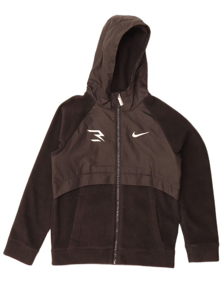 Veste polaire à capuche Nike garçon 10-11 ans noir moyen polyester