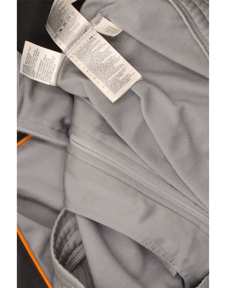 Adidas Veste de survêtement pour homme Gris moyen Polyester colour block