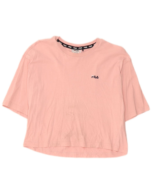 Fila T-Shirt Court Fille 15-16 ans Rose Coton