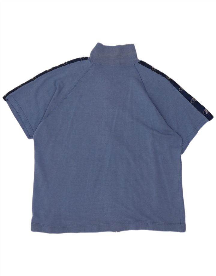 Champion Veste de survêtement graphique surdimensionnée pour femme UK 16 Large Bleu