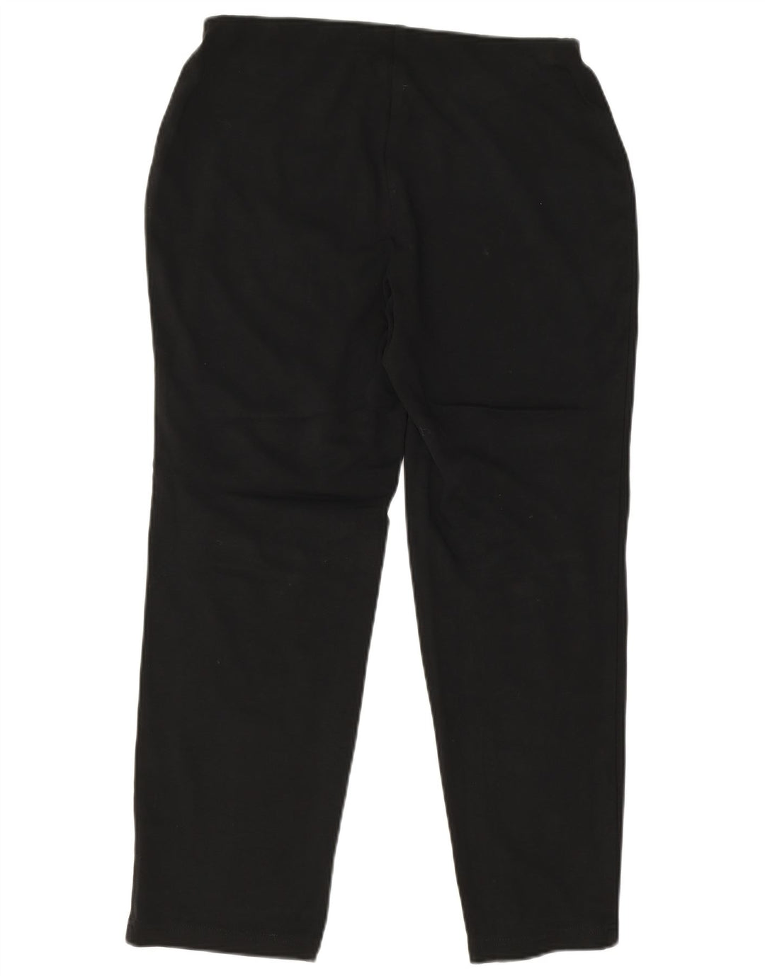 MARKS & SPENCER Pantalon décontracté droit pour femme UK 12 Medium W32 L27 Noir