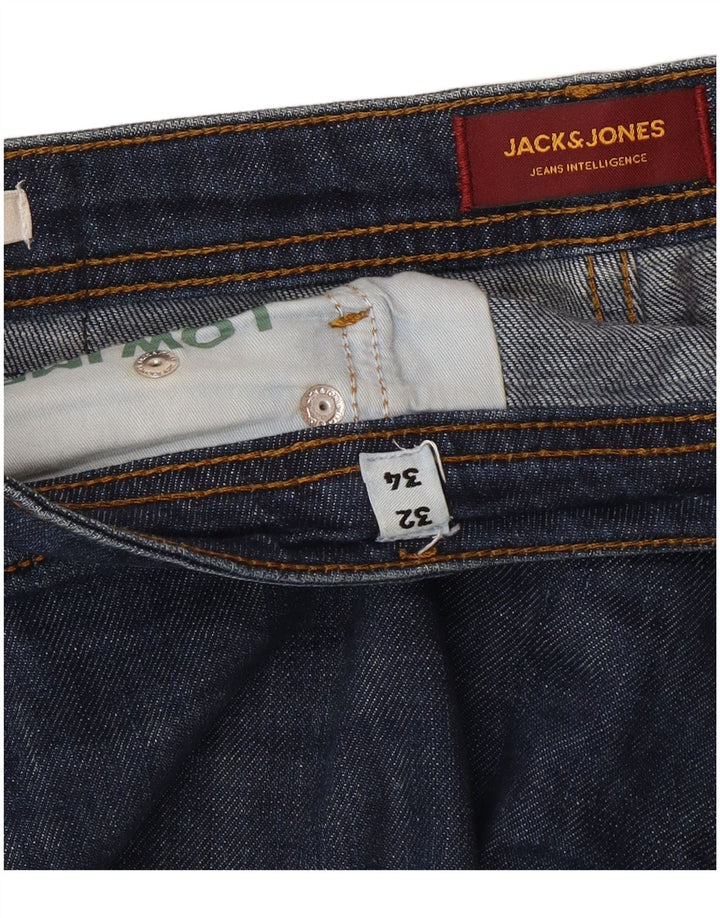 Jack & Jones Jean Slim GLENN W32 L34 Homme Bleu Coton