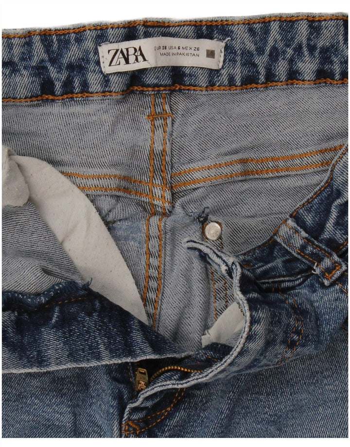 Zara Jean évasé pour femme EU 38 Small W28 L33 Bleu