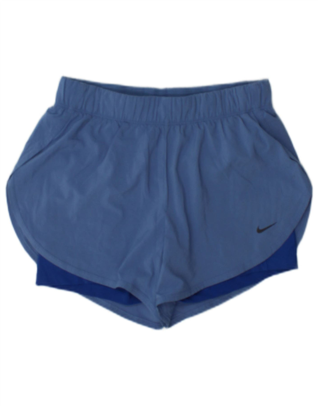 Nike Short de sport Dri Fit pour femme UK 12 Bleu moyen