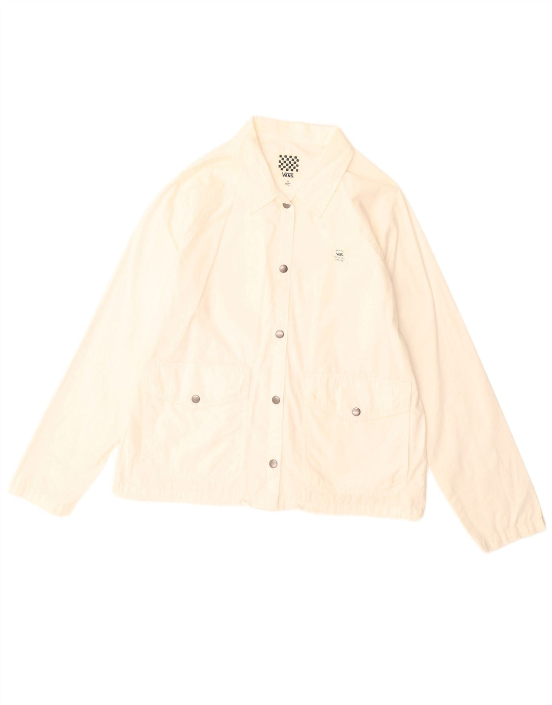 Vans Womens Bomber Jacket UK 10 Petit coton blanc