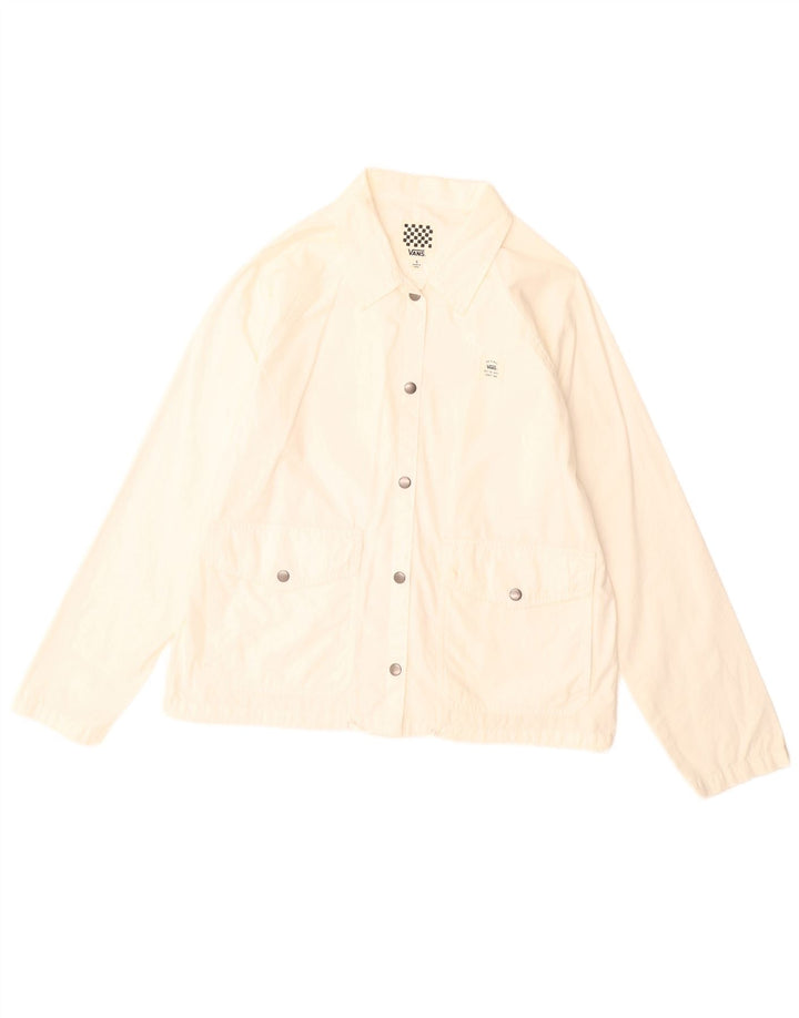 Vans Womens Bomber Jacket UK 10 Petit coton blanc